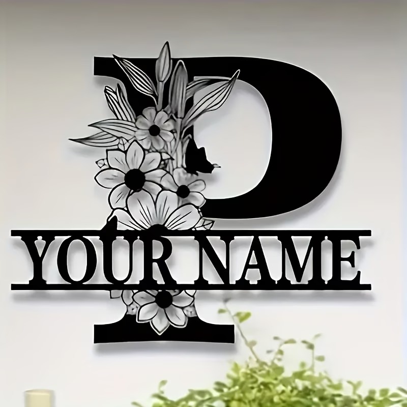Outdoor Furniture Metal - Custom Surname Metal Sign, Country Style,