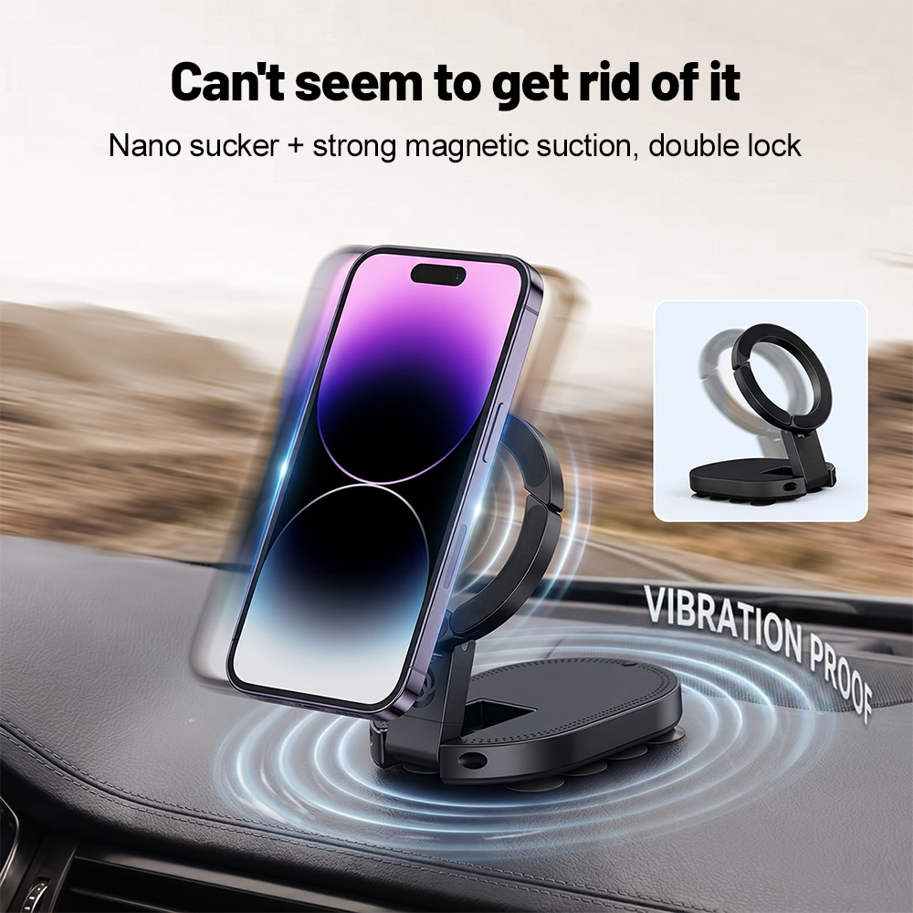 Outdoor Furniture Metal - 360° Rotation 3‑In‑1 Suction Cup Magnetic