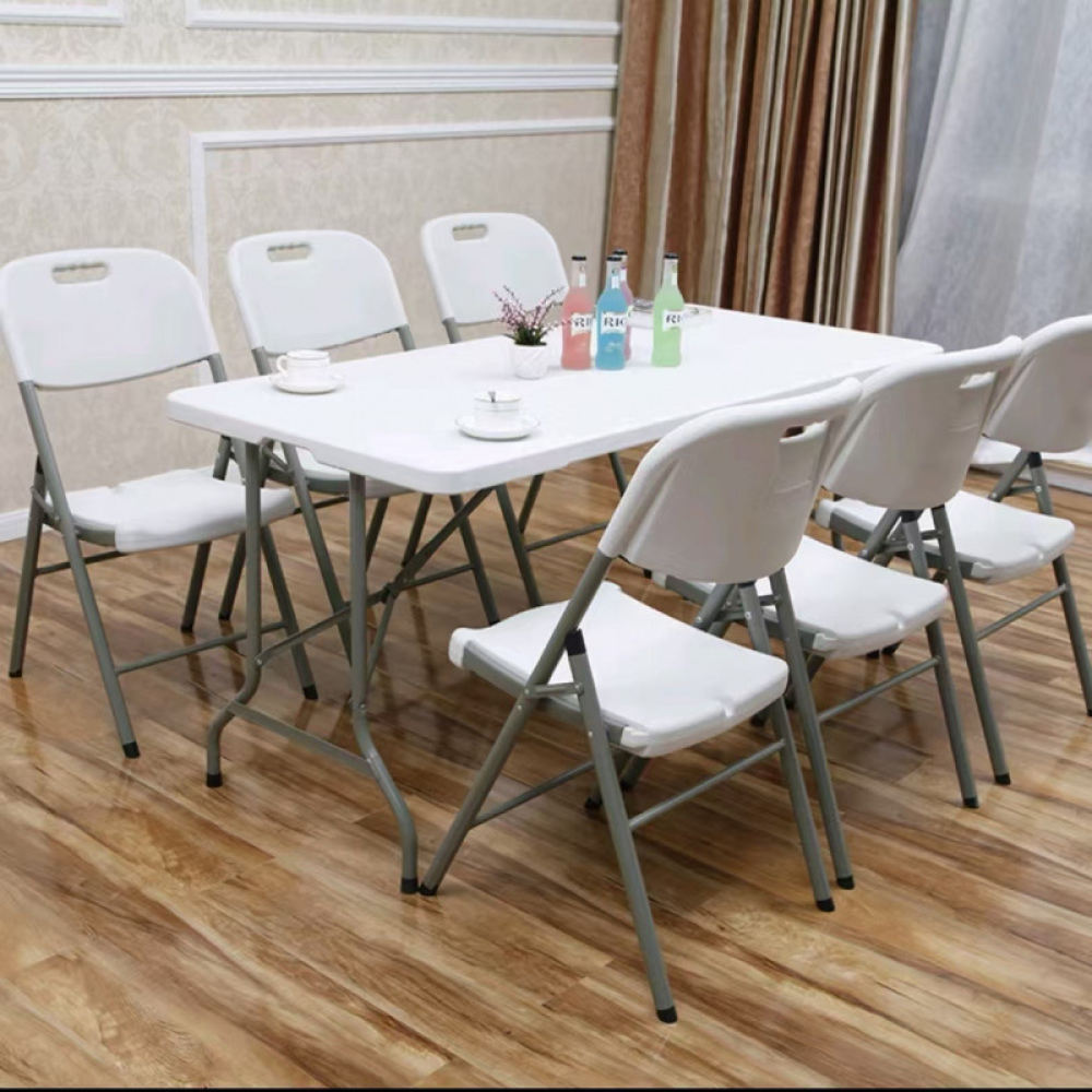 Outdoor Furniture Exhibition - Foldable Wooden Table Portable Desk For