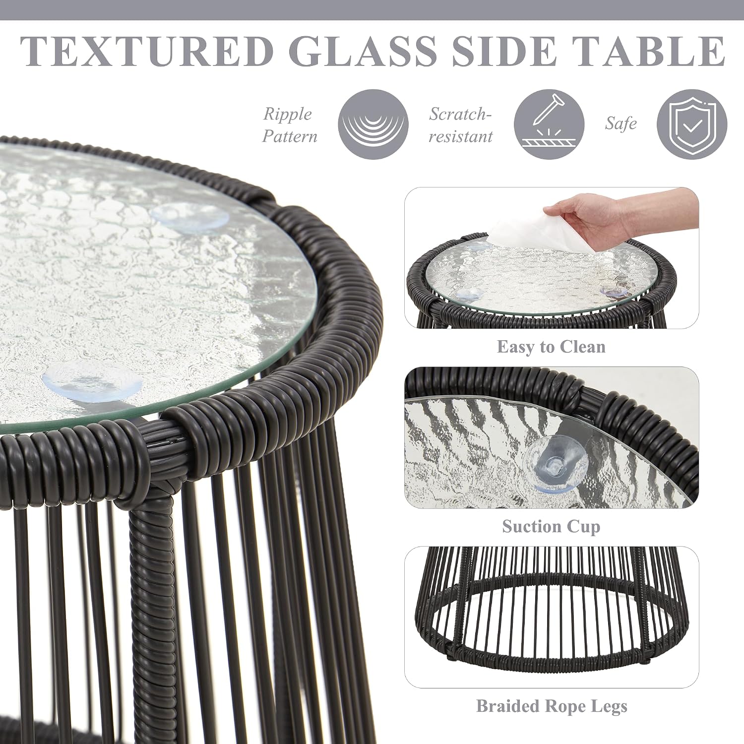 3-Piece Outdoor Patio Rattan F - Outdoor Furniture Cushions 评论和价格