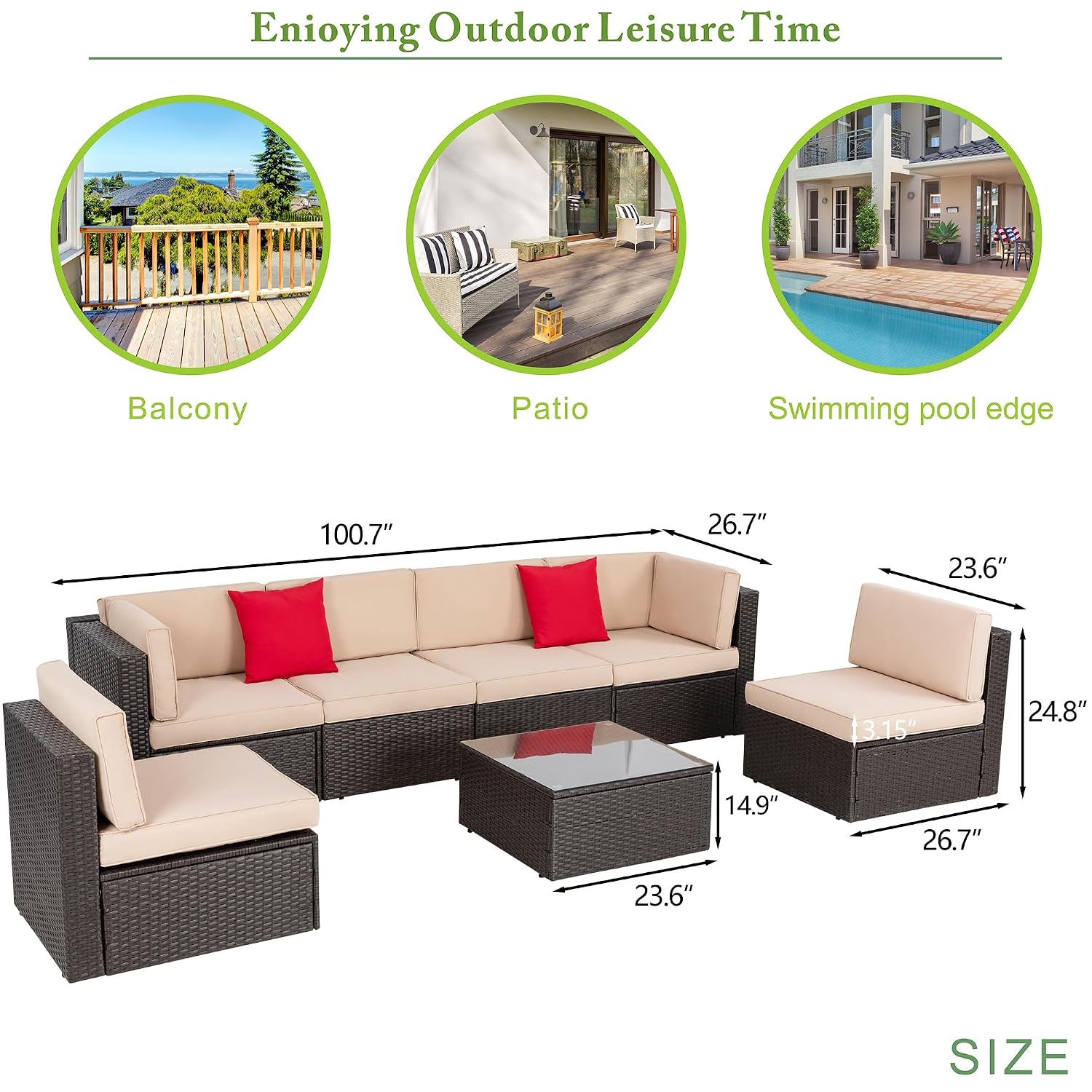 8-Piece Patio Furniture Set wi - Outdoor Furniture Fire Table 评论和价格