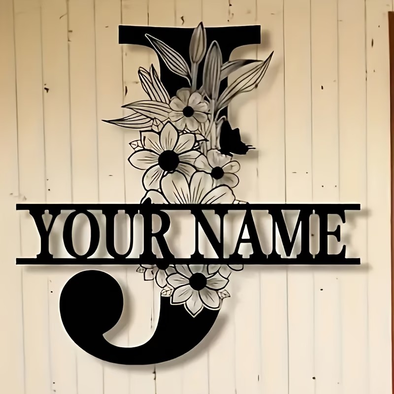 Custom Surname Metal Sign, Cou - Outdoor Furniture Metal 评论和价格
