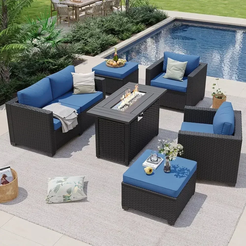 6-Seat Outdoor Patio Furniture - Outdoor Furniture Fire Table 评论和价格