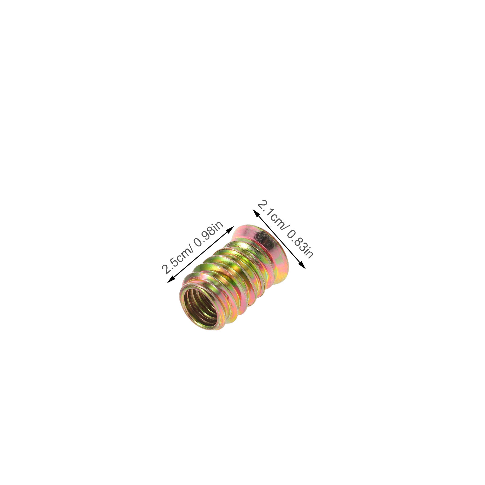 50Pcs Wood Insert Nuts Zinc Co - Outdoor Furniture Iron 评论和价格