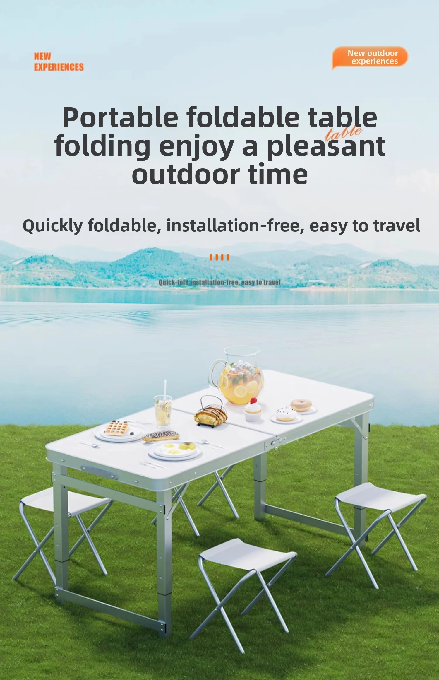 Folding tables for street vend - Outdoor Furniture Vendors 评论和价格