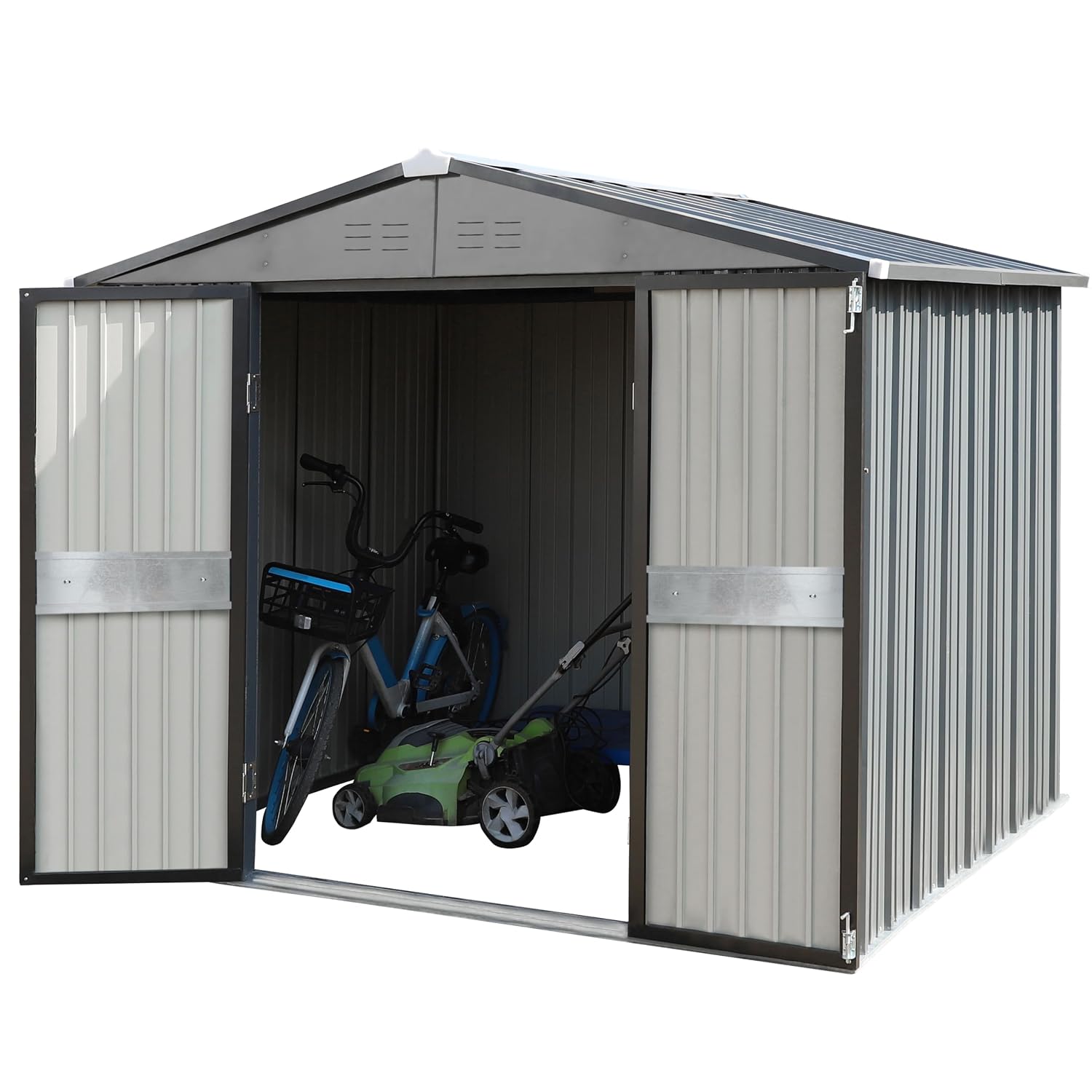 10' x 10' Outdoor Storage Shed - Outdoor Furniture Metal 评论和价格