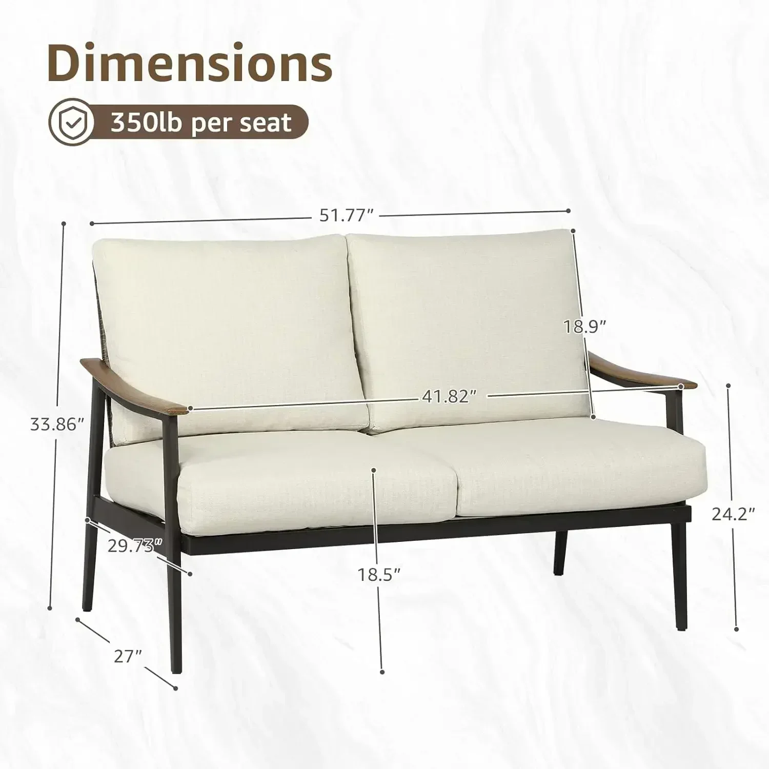 Outdoor Patio Loveseat, Patio  - Outdoor Furniture Loveseat 评论和价格