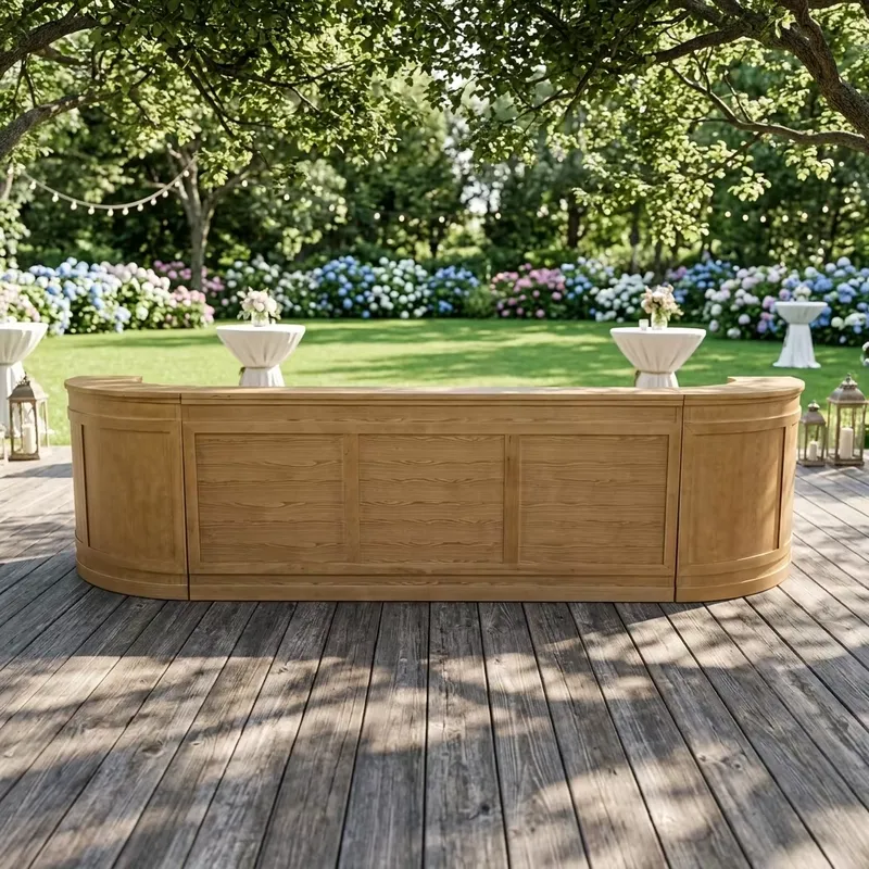 Solid Wood Outdoor Bar Table M - Outdoor Furniture Easy To Clean 评论和价格