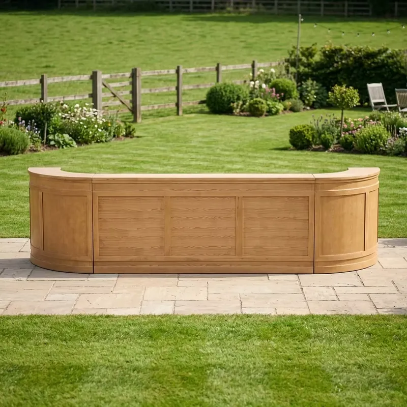 Solid Wood Outdoor Bar Table M - Outdoor Furniture Easy To Clean 评论和价格