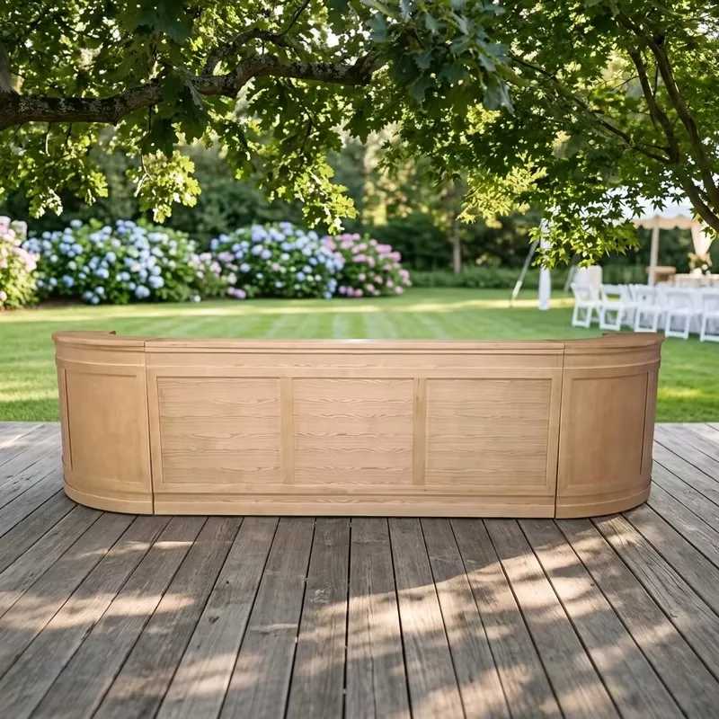 Solid Wood Outdoor Bar Table M - Outdoor Furniture Easy To Clean 评论和价格