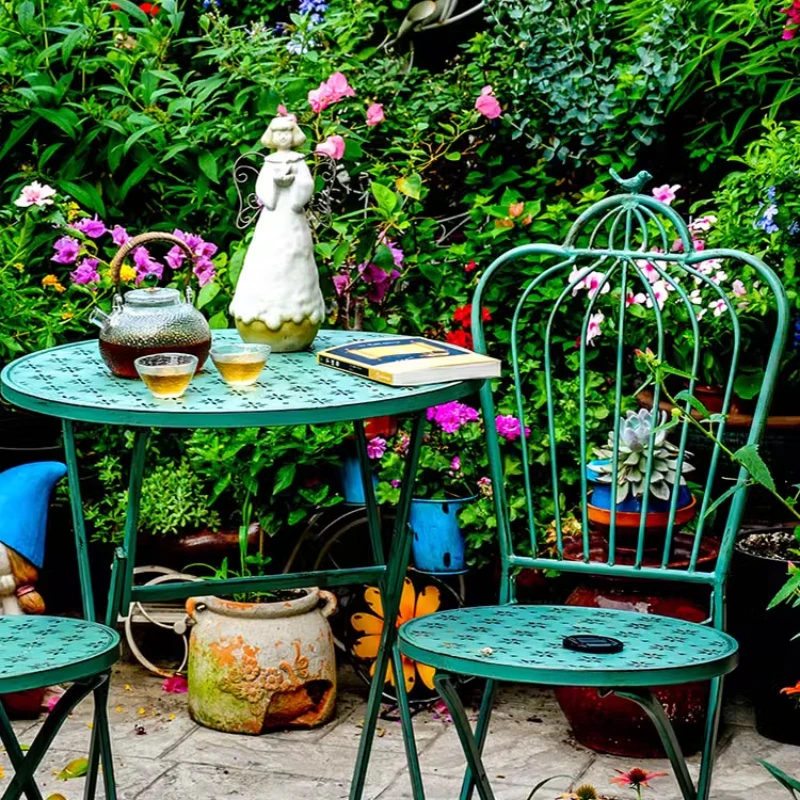 Outdoor Courtyard Garden Chair - Outdoor Furniture Iron 评论和价格