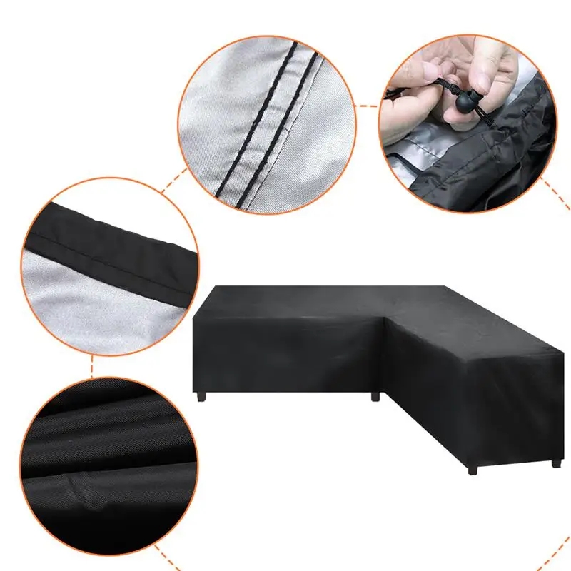 Outdoor L-shaped Furniture Cov - Outdoor Furniture Covers 评论和价格
