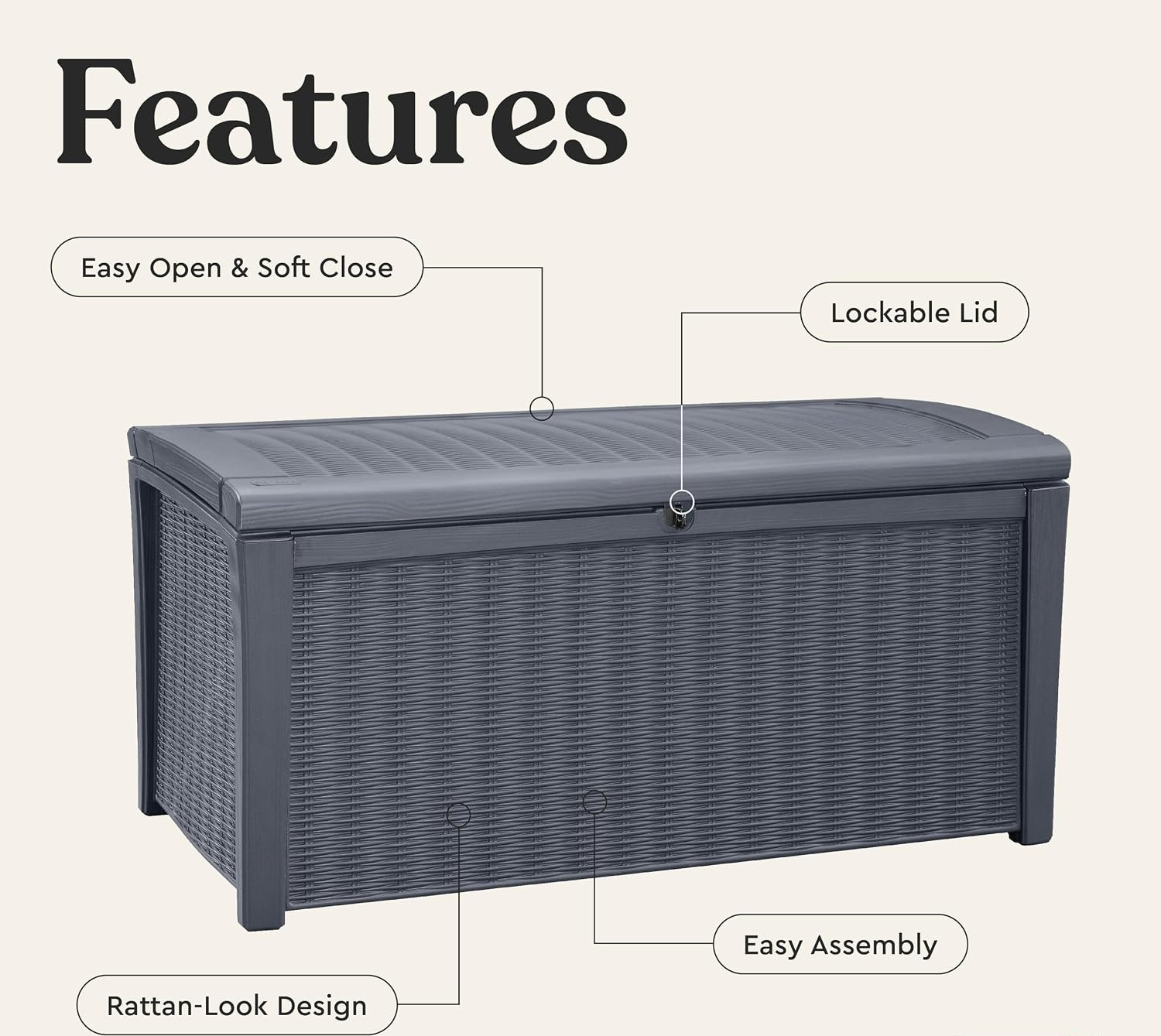 110 Gallon Outdoor Storage Dec - Outdoor Furniture Cushions 评论和价格