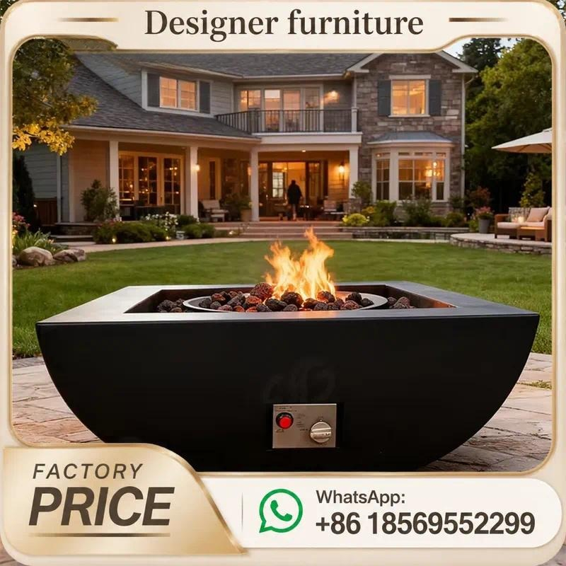 Custom Outdoor Gas Fire Pit Ta - Outdoor Furniture Fire Table 评论和价格