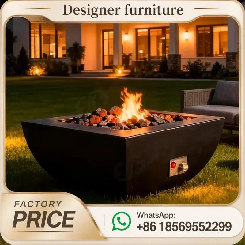 Custom Outdoor Gas Fire Pit Ta - Outdoor Furniture Fire Table 评论和价格