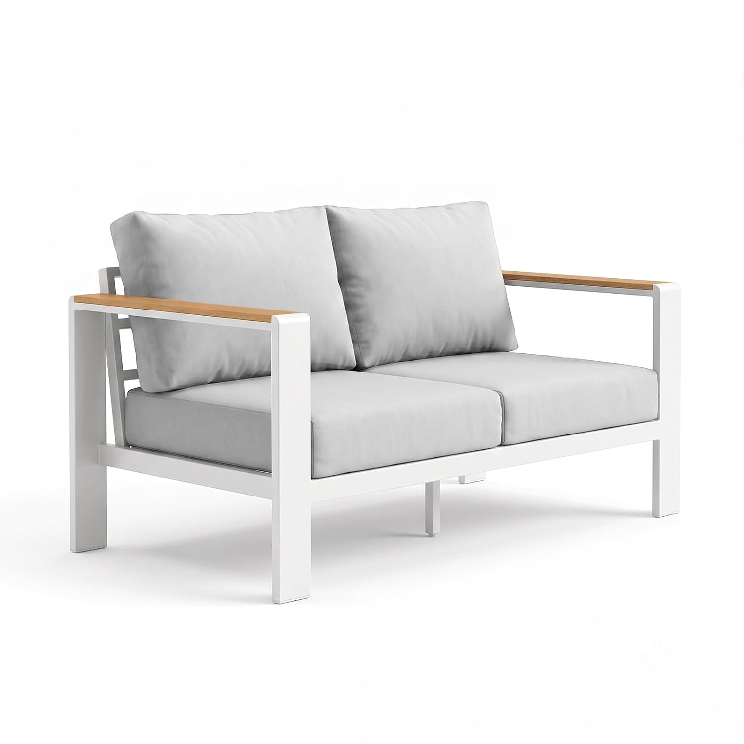 Aluminum Outdoor Loveseat, Rus - Outdoor Furniture Loveseat 评论和价格