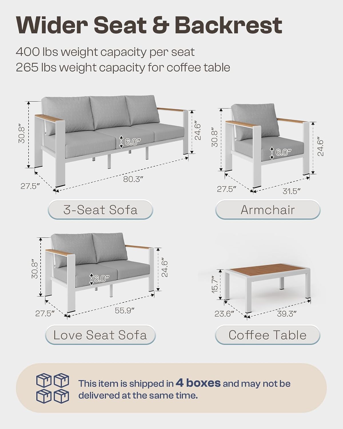 Aluminum Outdoor Loveseat, Rus - Outdoor Furniture Loveseat 评论和价格