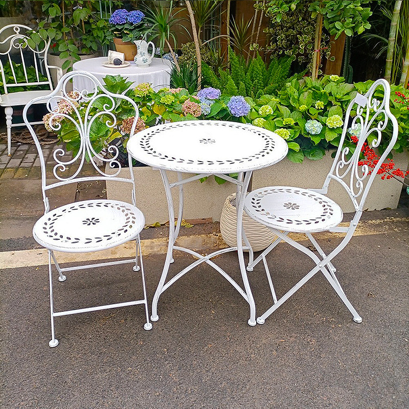 French Country Iron Table and  - Outdoor Furniture Iron 评论和价格