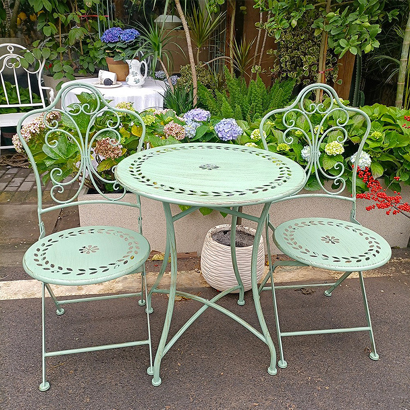 French Country Iron Table and  - Outdoor Furniture Iron 评论和价格