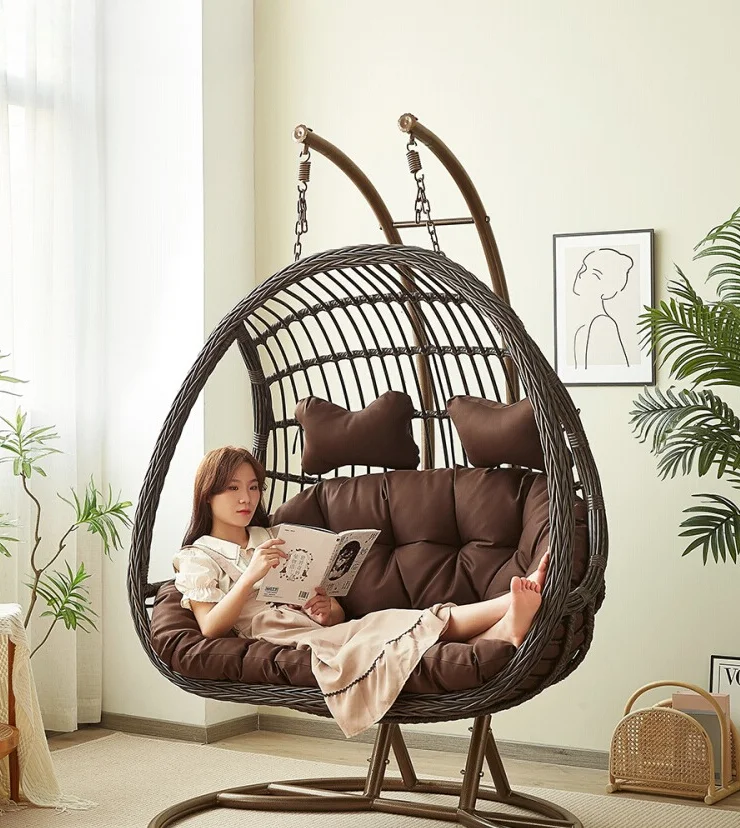 Hanging Basket Rattan Chair Sw - Outdoor Furniture Iron 评论和价格