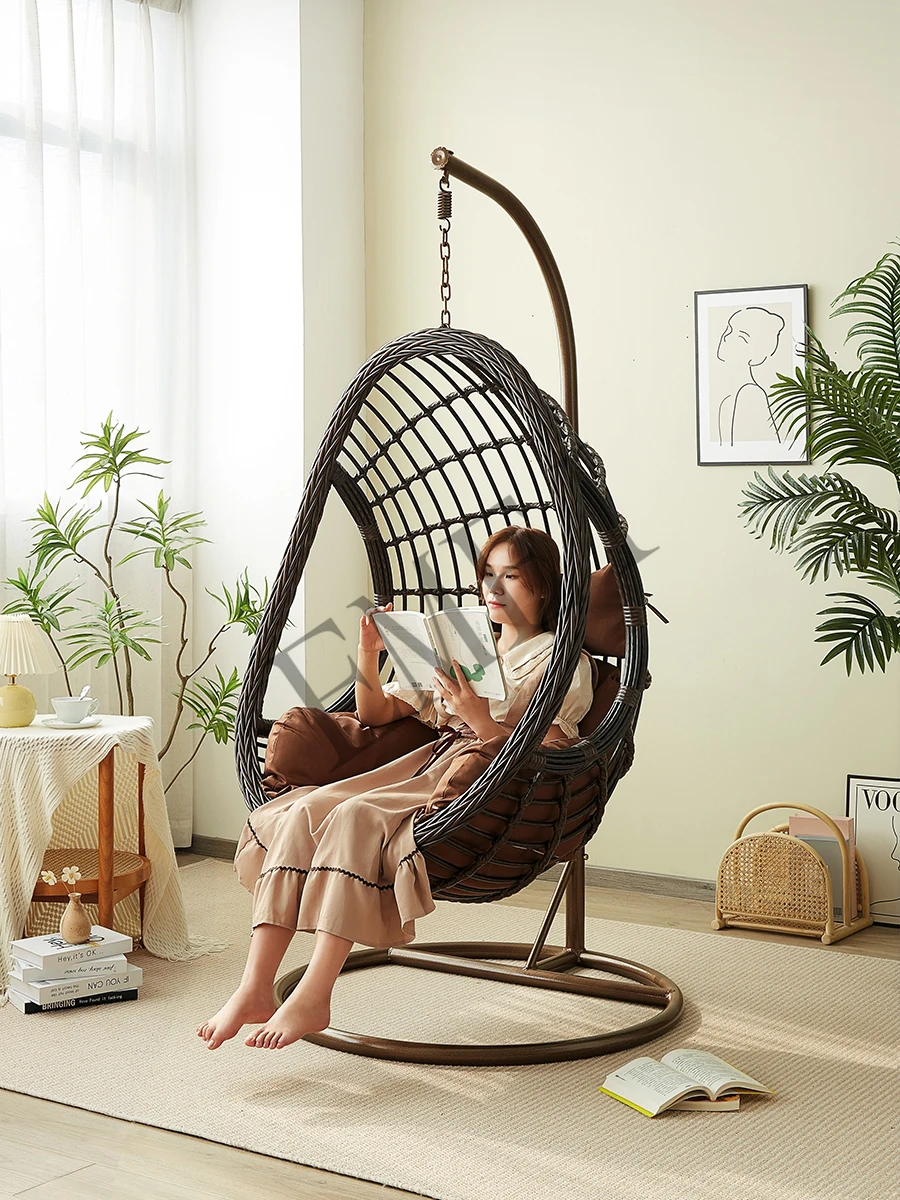 Hanging Basket Rattan Chair Sw - Outdoor Furniture Iron 评论和价格
