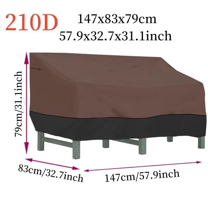 Heavy-Duty Patio Double Sofa C - Outdoor Furniture Covers 评论和价格