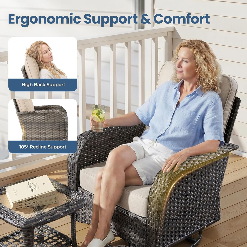 5-Piece Wicker Patio Furniture - Outdoor Furniture Loveseat 评论和价格