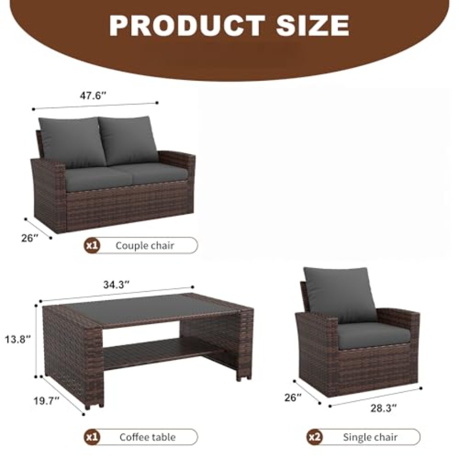 Patio Furniture Set, Outdoor F - Outdoor Furniture Loveseat 评论和价格