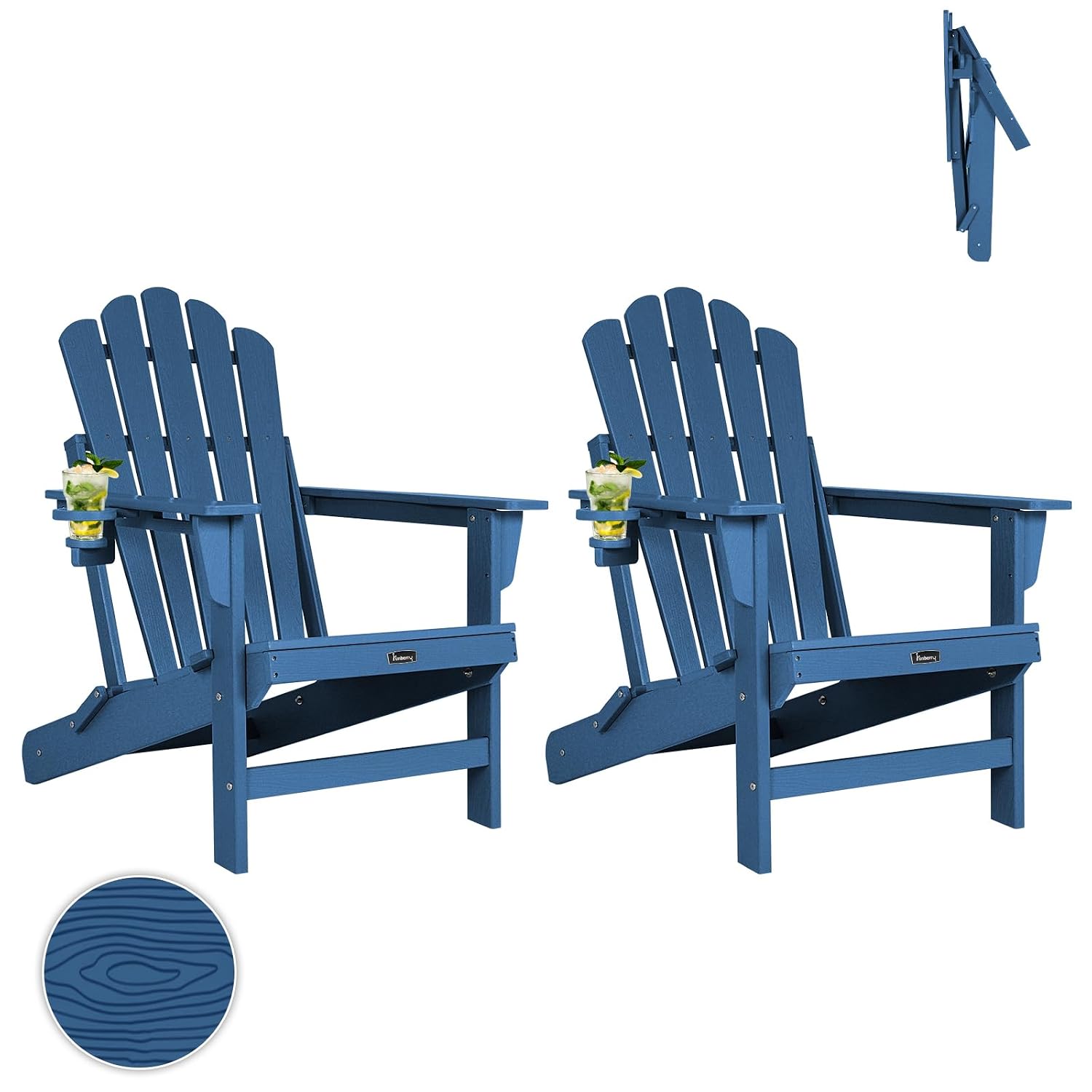 Oversized Folding Adirondack C - Outdoor Furniture Easy To Clean 评论和价格