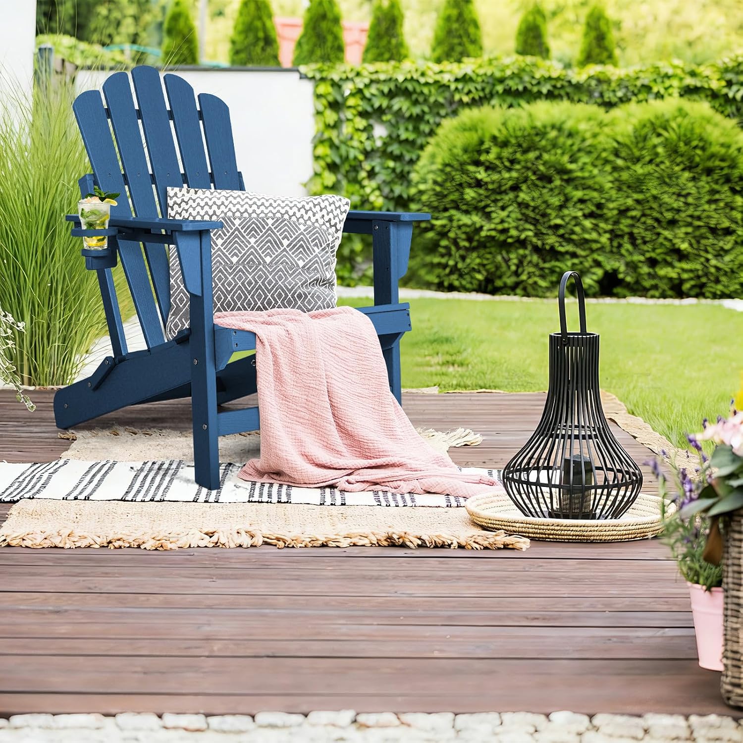 Oversized Folding Adirondack C - Outdoor Furniture Easy To Clean 评论和价格