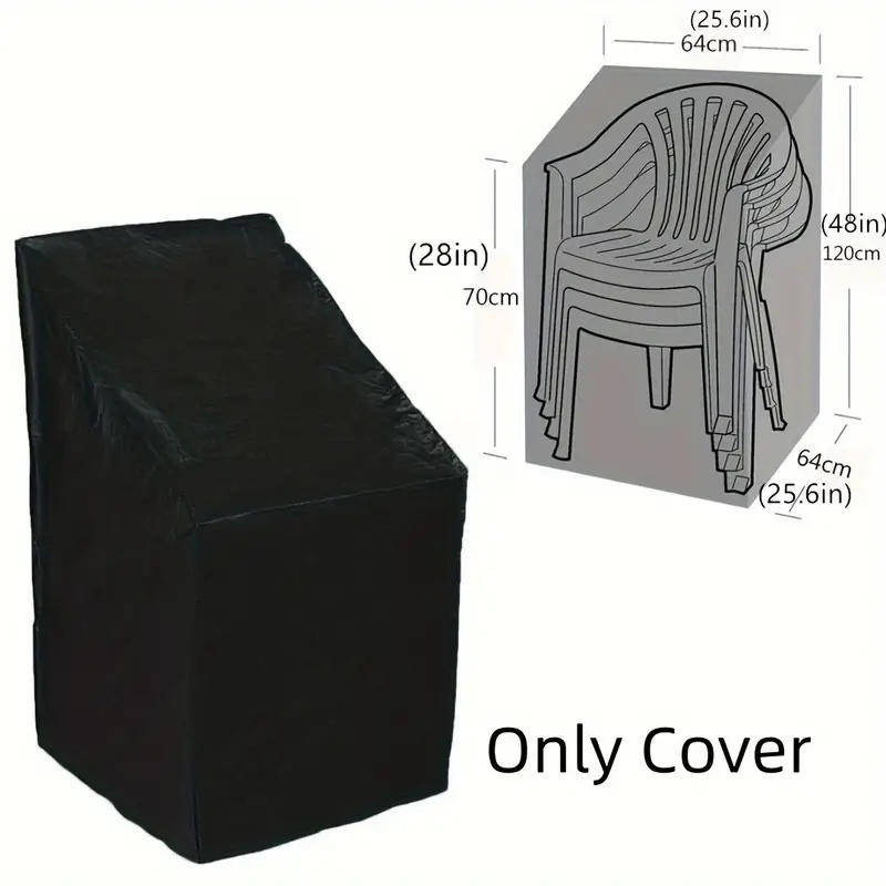 1pc Heavy-Duty Stacking Outdoo - Outdoor Furniture Covers 评论和价格