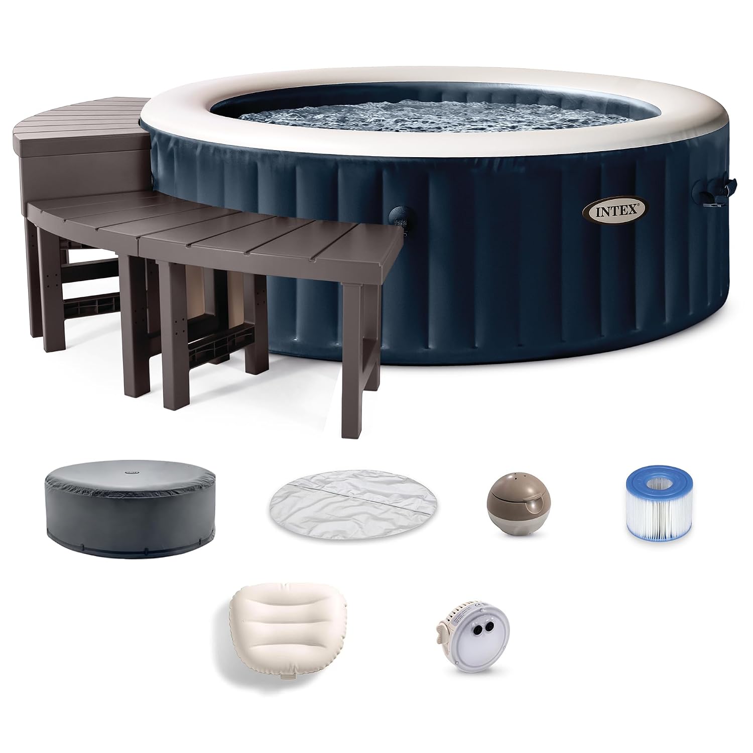PureSpa 4 Person Inflatable Ho - Inflatable Hot Tub 评论和价格