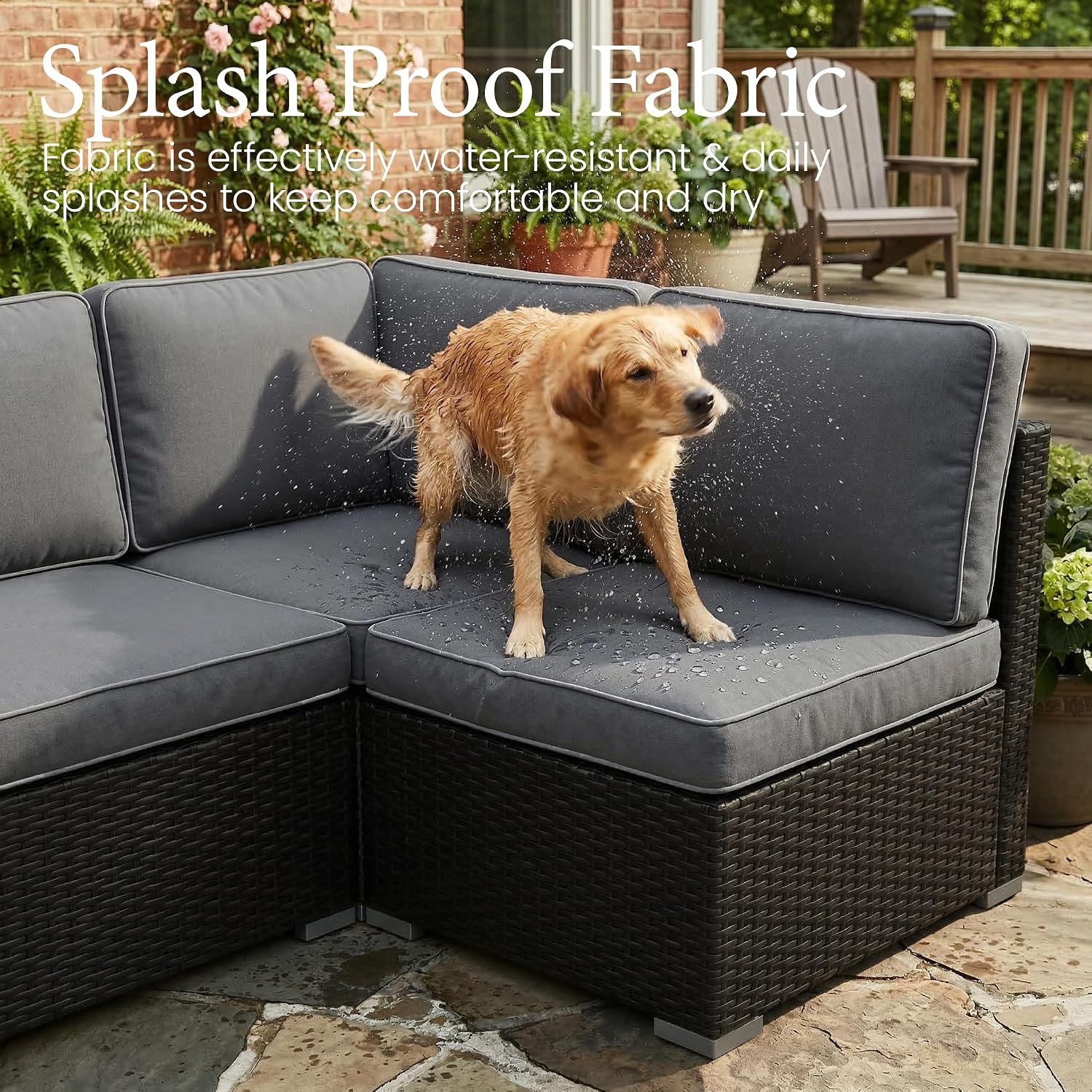 Outdoor Patio Sectional Sofa S - Outdoor Furniture Fire Table 评论和价格