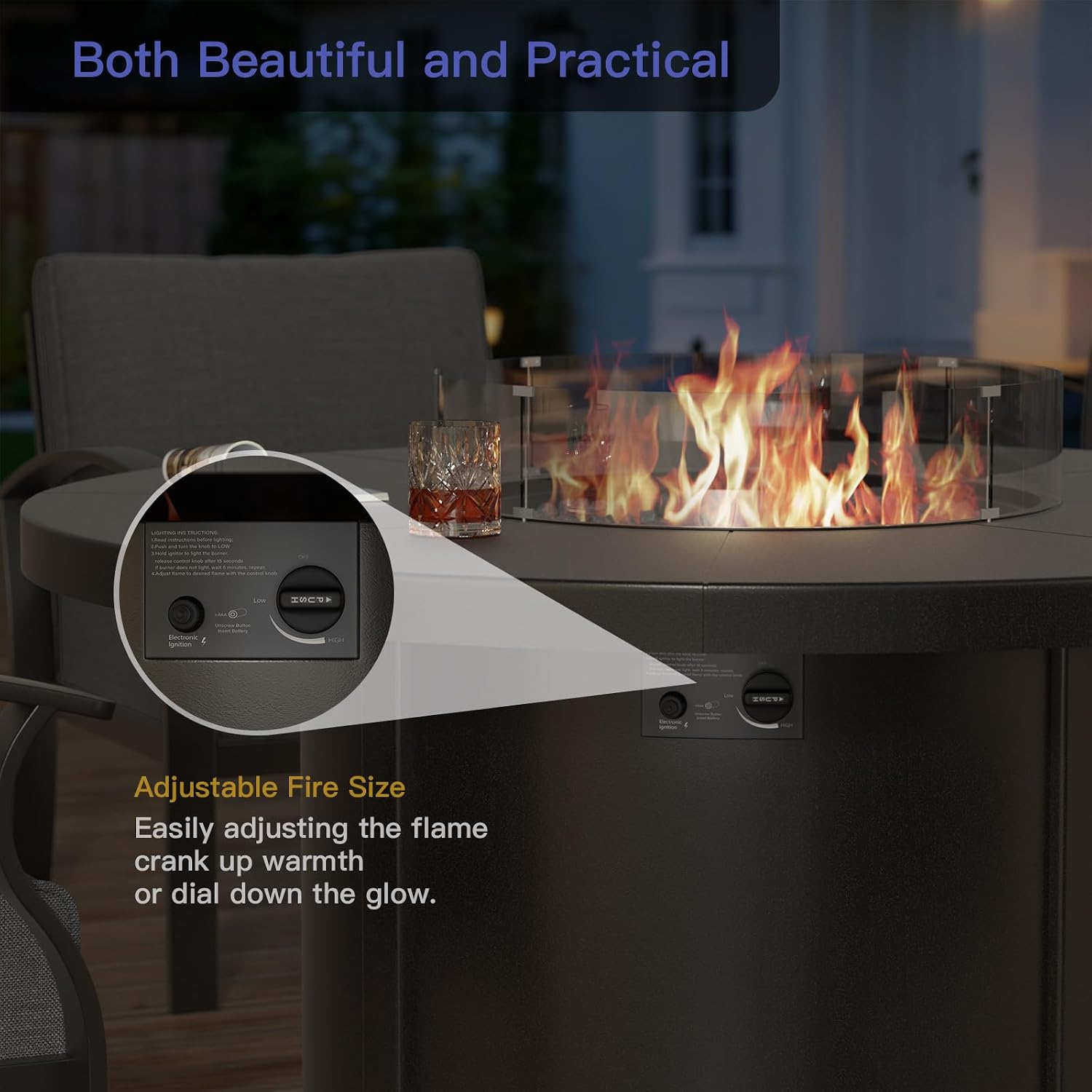 Metal Outdoor Patio Furniture  - Outdoor Furniture Fire Table 评论和价格