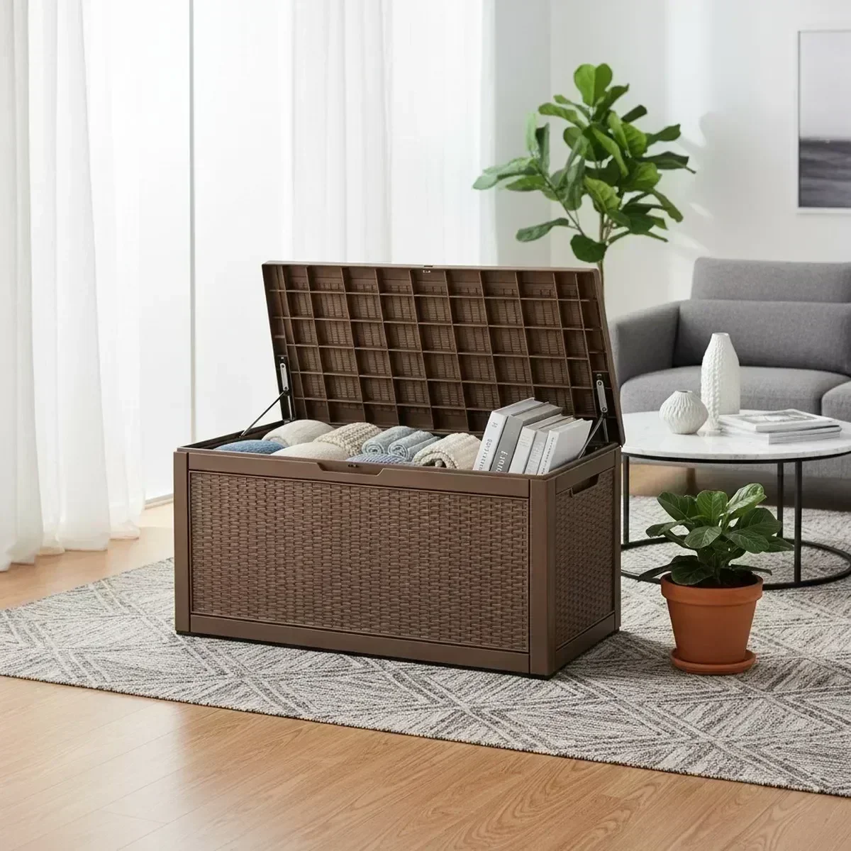 Large Outdoor Storage Bench Wa - Outdoor Furniture Cushions 评论和价格