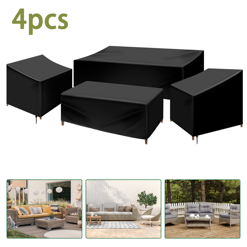 4Pcs Patio Furniture Cover Set - Outdoor Furniture Varnish 评论和价格