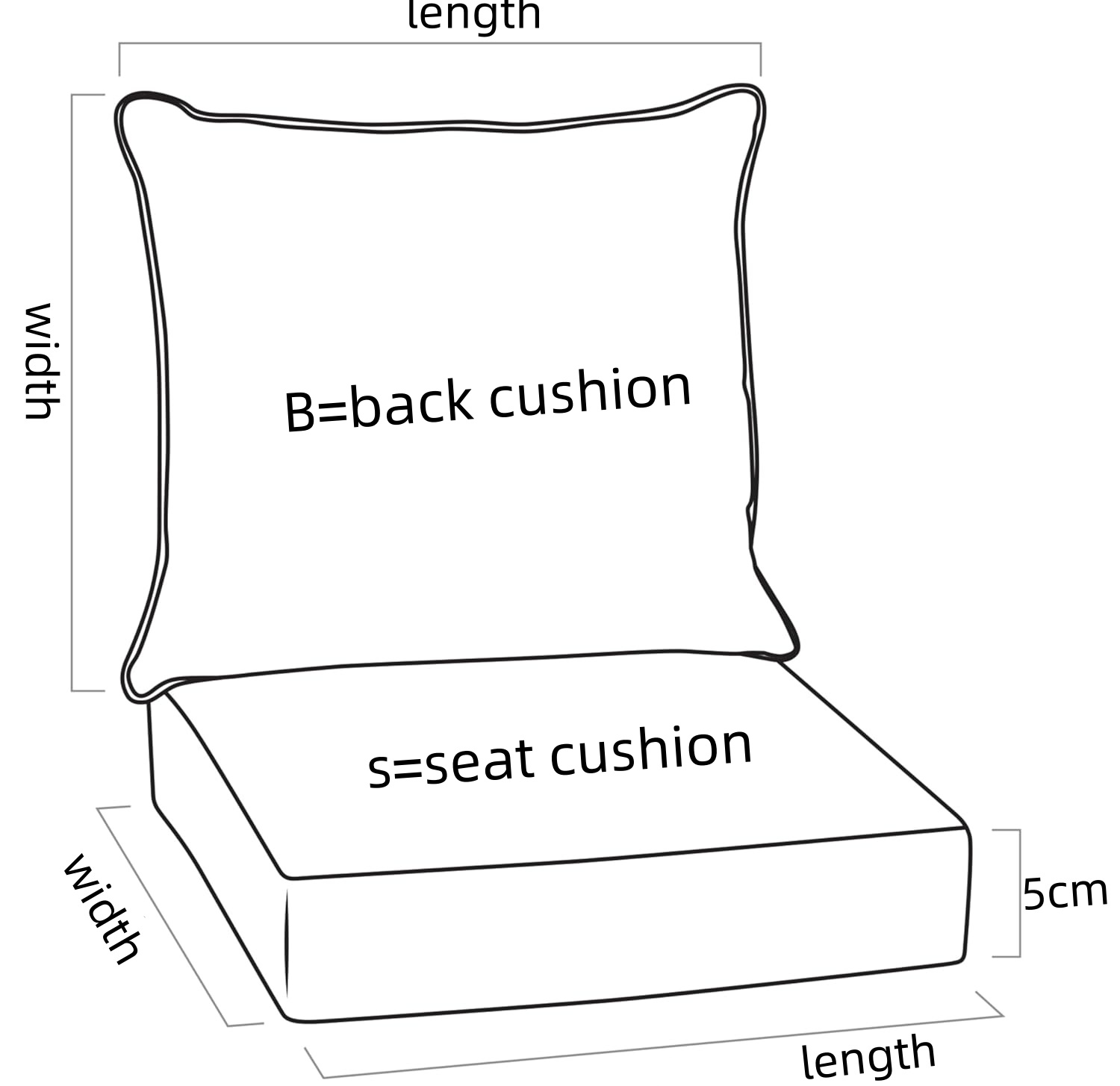 Custom Linen Seat/Back Cushion - Outdoor Furniture Cushions 22 X 22 评论和价格