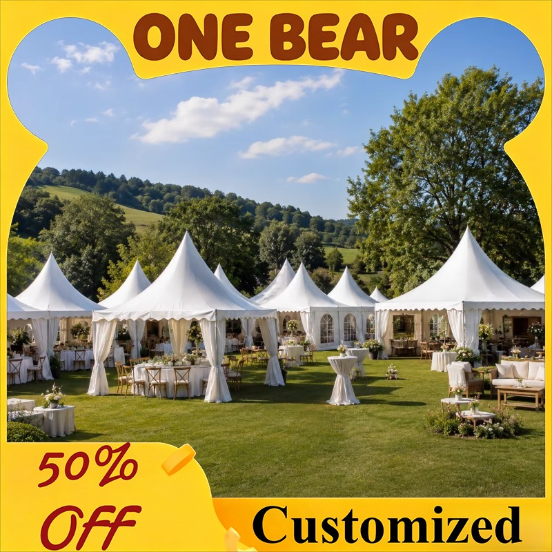 Customizable White Pagoda Tent - Outdoor Furniture Exhibition 评论和价格